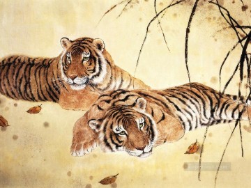 動物 Painting - タイガースの写真中国